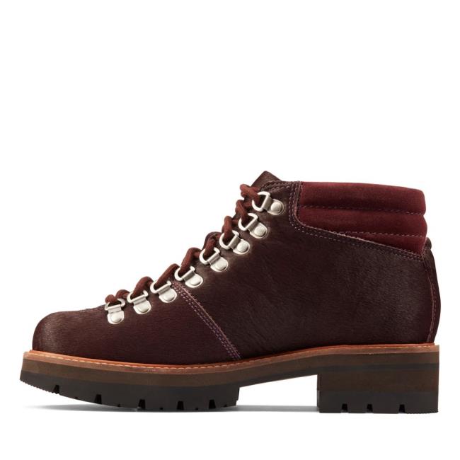 Botins Clarks Orianna Alpine Feminino Bordeaux | CLK187CXP