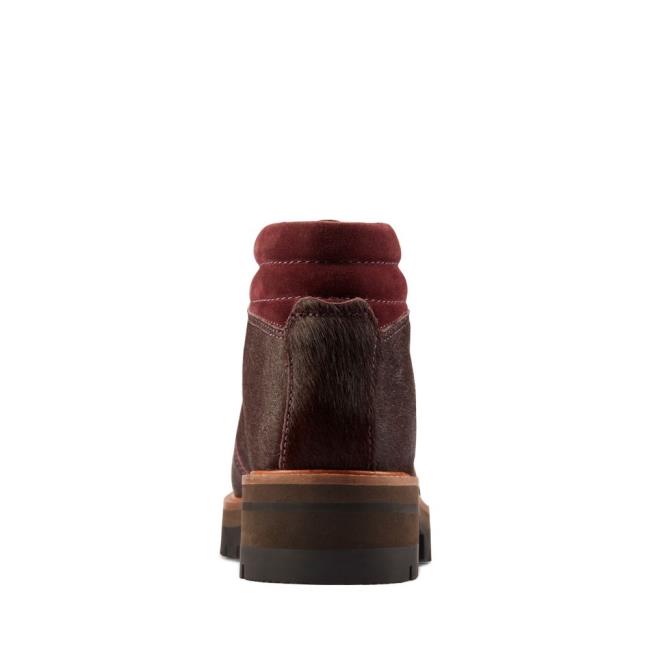 Botins Clarks Orianna Alpine Feminino Bordeaux | CLK187CXP