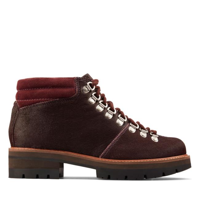 Botins Clarks Orianna Alpine Feminino Bordeaux | CLK187CXP