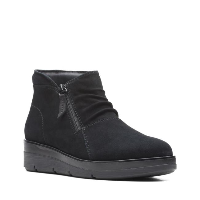 Botins Clarks Shaylin Up Feminino Pretas | CLK943EPL