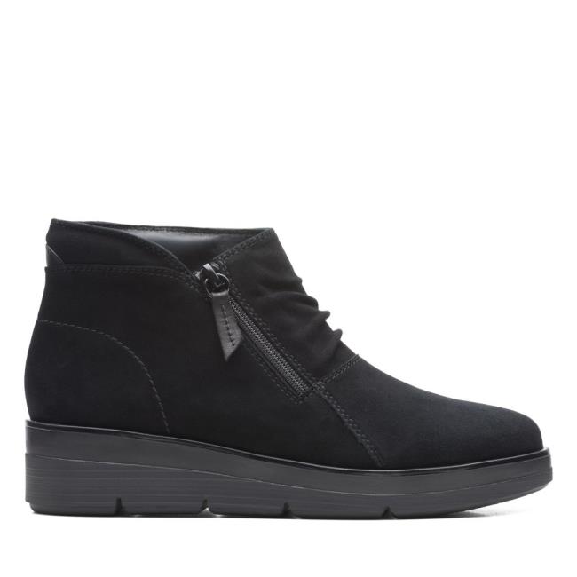 Botins Clarks Shaylin Up Feminino Pretas | CLK943EPL