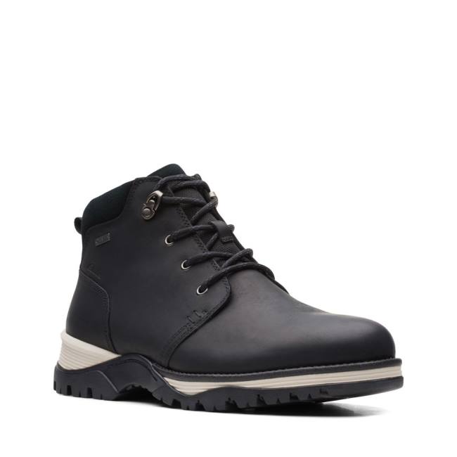 Botins Clarks Topton Medio GORE-TEX Masculino Pretas | CLK162QAE