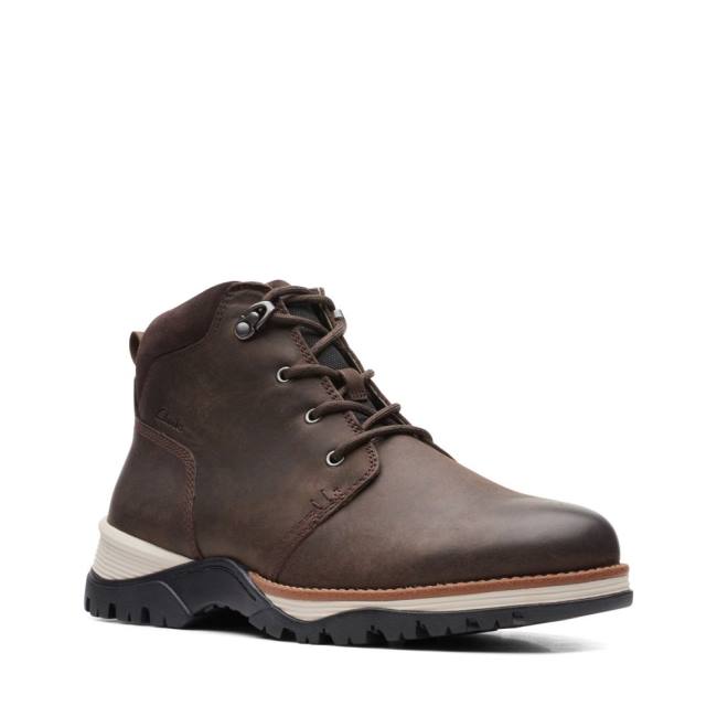 Botins Clarks Topton Medio Masculino Marrom Escuro | CLK135SZT