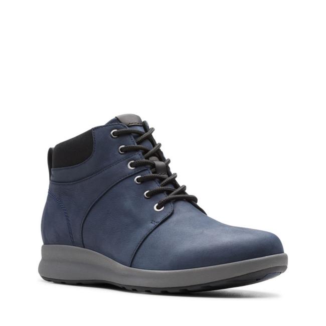 Botins Clarks Un Adorn Walk Feminino Azul Marinho | CLK682ADH