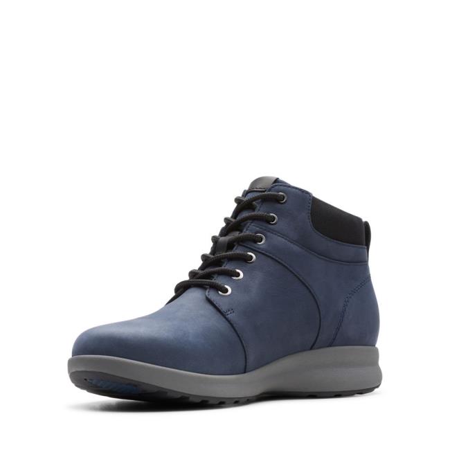 Botins Clarks Un Adorn Walk Feminino Azul Marinho | CLK682ADH