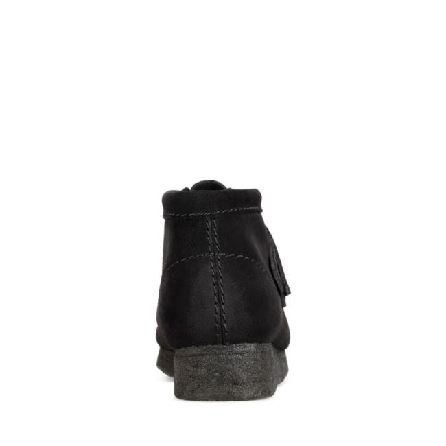 Botins Clarks Wallabee Boot Feminino Pretas | CLK937BNP