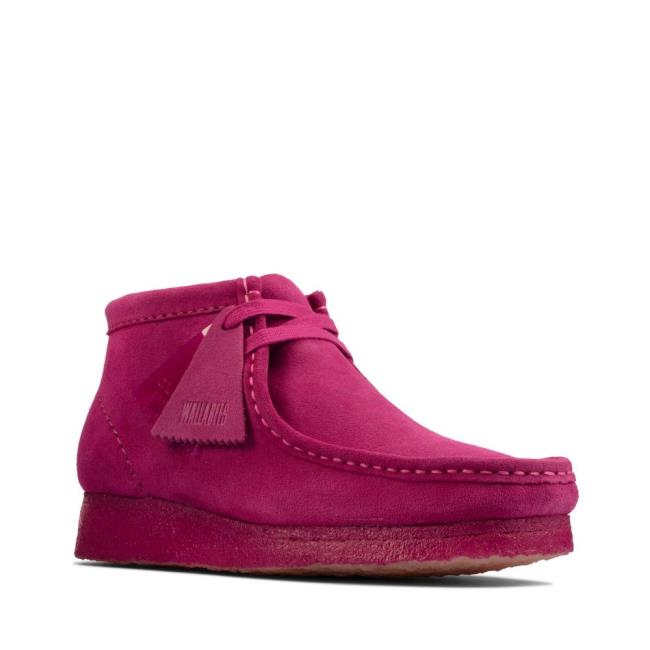 Botins Clarks Wallabee Boot Feminino Roxo | CLK062ATF