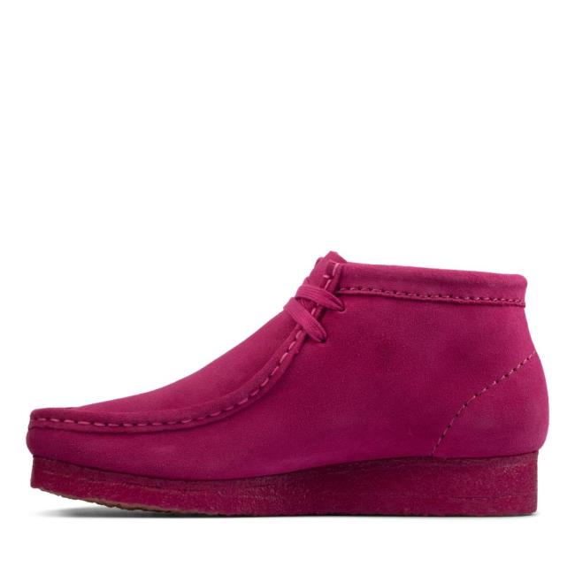 Botins Clarks Wallabee Boot Feminino Roxo | CLK062ATF