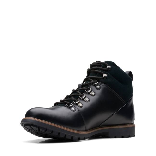 Botins Clarks Westcombe Hi Impermeáveis Masculino Pretas | CLK857KLX