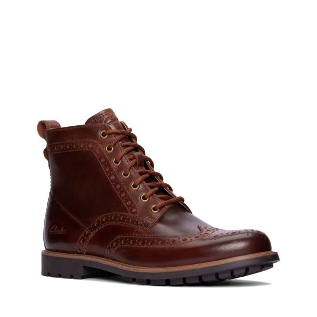 Botins Clarks Westcombe Limit Masculino Marrom | CLK372MLT