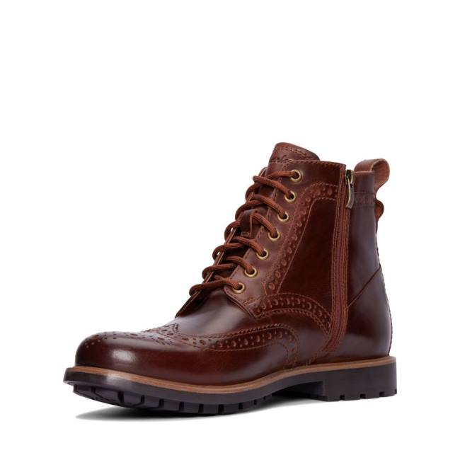 Botins Clarks Westcombe Limit Masculino Marrom | CLK372MLT