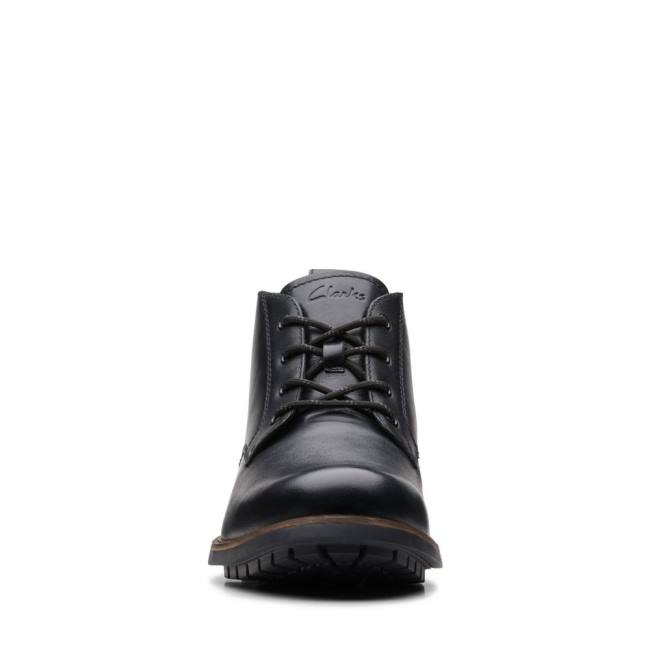 Botins Clarks Westcombe Medio Masculino Pretas | CLK672KLP