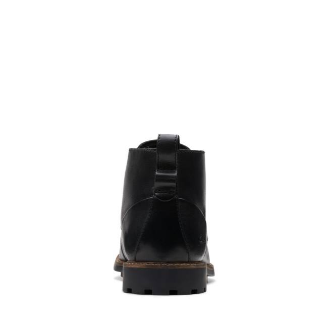 Botins Clarks Westcombe Medio Masculino Pretas | CLK672KLP