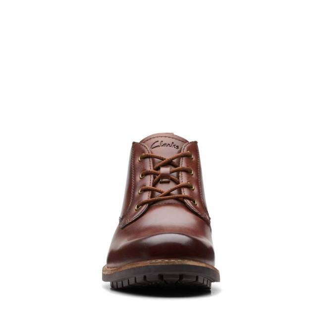 Botins Clarks Westcombe Medio Masculino Marrom | CLK790DGO