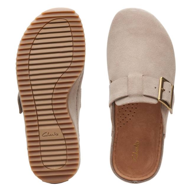 Chinelos Clarks Brookleigh Mule Feminino Bege | CLK714WXT