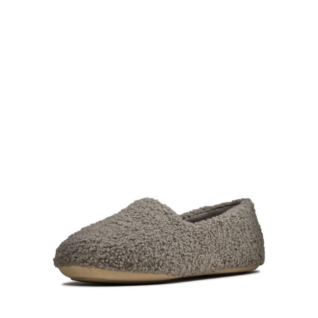 Chinelos Clarks Cozily Snug Feminino Cinzentas | CLK842THF