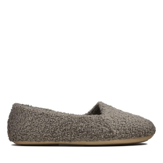 Chinelos Clarks Cozily Snug Feminino Cinzentas | CLK842THF