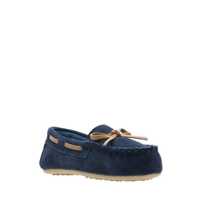 Chinelos Clarks Crackling Flo Menino Azul Marinho | CLK810TRW