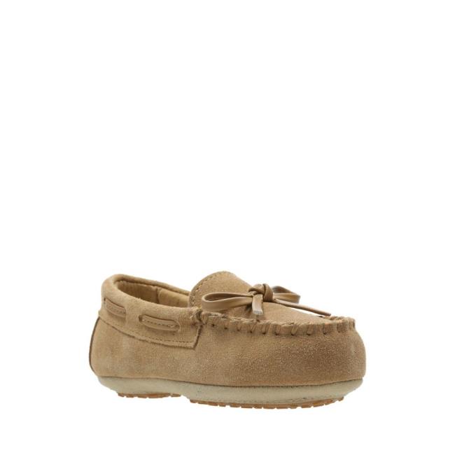 Chinelos Clarks Crackling Flo Menino Marrom | CLK056JXP