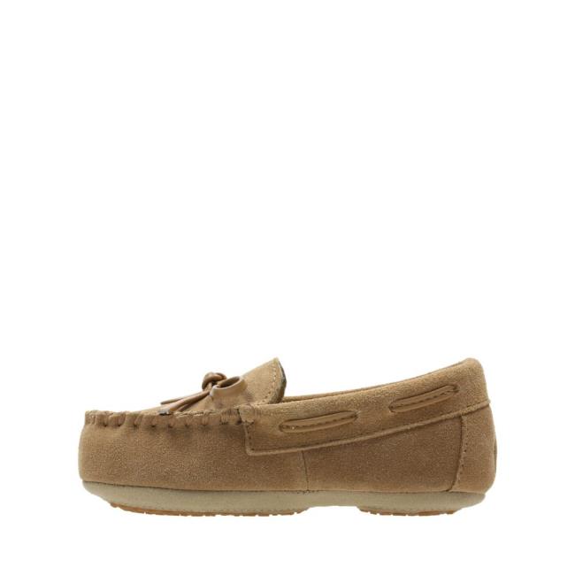 Chinelos Clarks Crackling Flo Menino Marrom | CLK056JXP