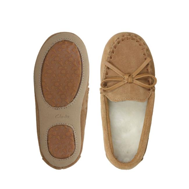 Chinelos Clarks Crackling Flo Menino Marrom | CLK056JXP