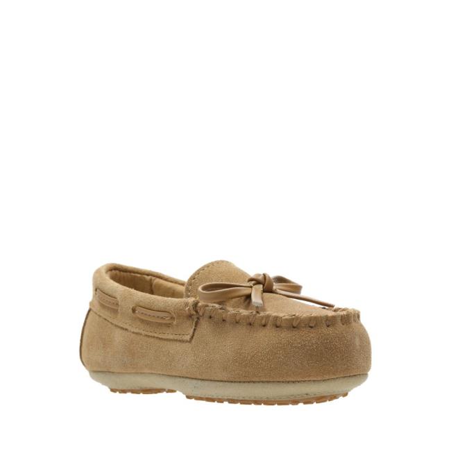 Chinelos Clarks Crackling Flo Menino Marrom | CLK720NUR