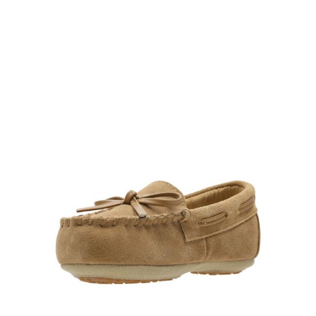 Chinelos Clarks Crackling Flo Menino Marrom | CLK720NUR