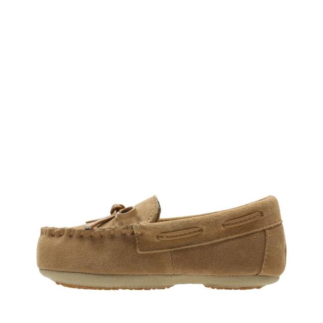 Chinelos Clarks Crackling Flo Menino Marrom | CLK720NUR