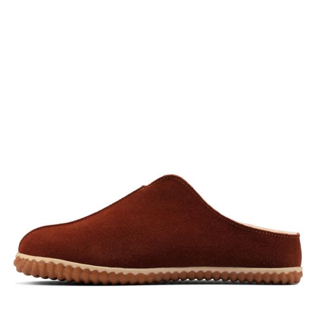 Chinelos Clarks Home Estilo Masculino Marrom Escuro | CLK809TQB