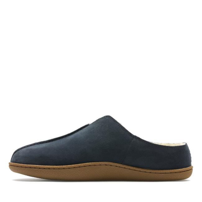 Chinelos Clarks Home Mule Masculino Azul Marinho | CLK317ZQN