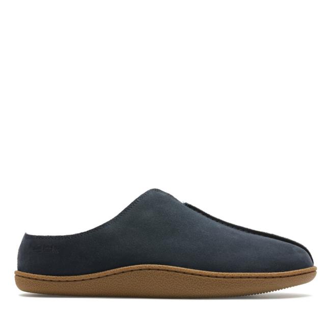 Chinelos Clarks Home Mule Masculino Azul Marinho | CLK317ZQN