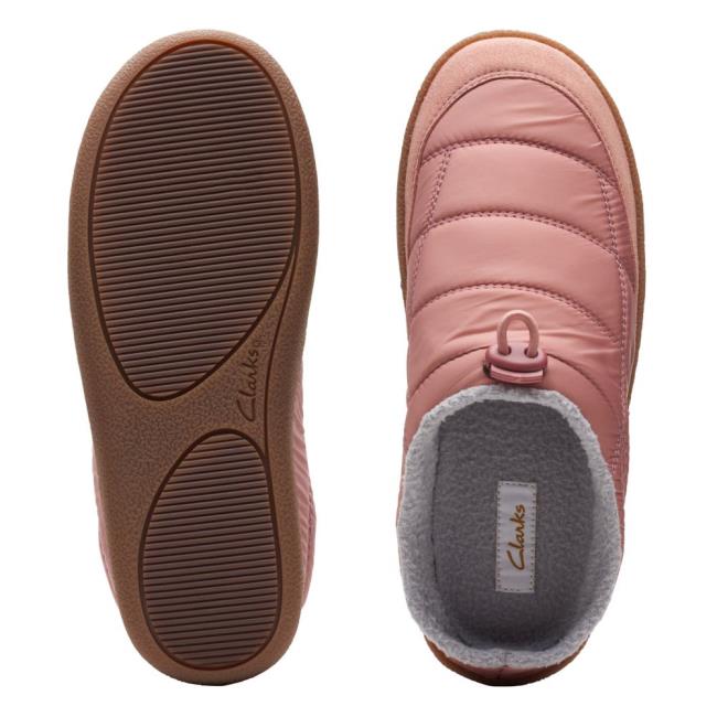 Chinelos Clarks Pilton Mule Feminino Rosa | CLK093CWQ