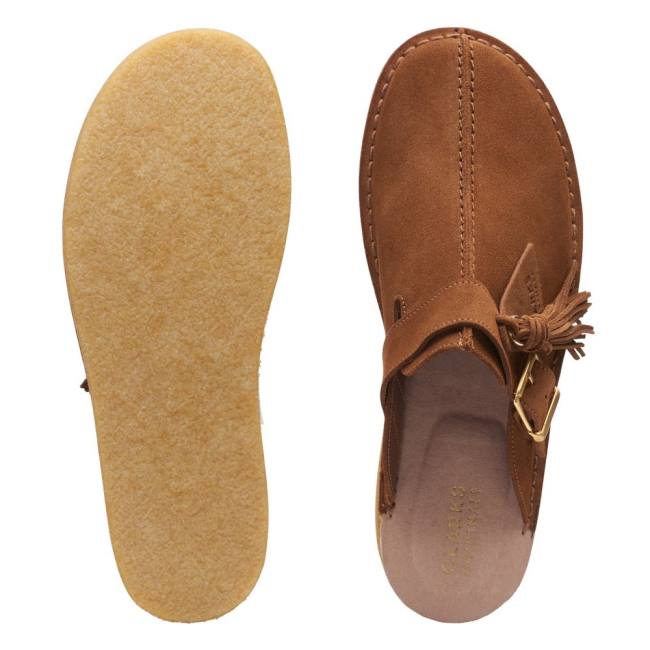 Chinelos Clarks Trek Mule Feminino Marrom | CLK692NYL