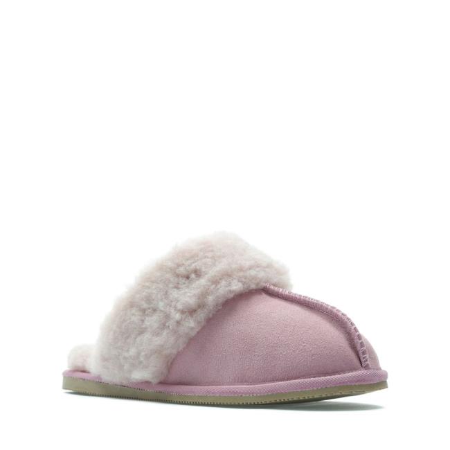 Chinelos Clarks Warm Lux Feminino Rosa | CLK365NBE