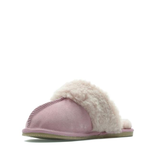 Chinelos Clarks Warm Lux Feminino Rosa | CLK365NBE