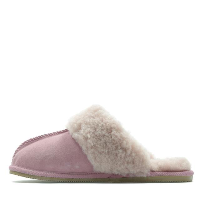 Chinelos Clarks Warm Lux Feminino Rosa | CLK365NBE