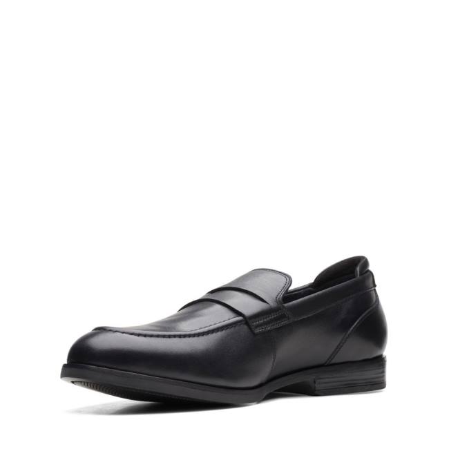 Loafers Clarks Bradish Ease Masculino Pretas | CLK853UET