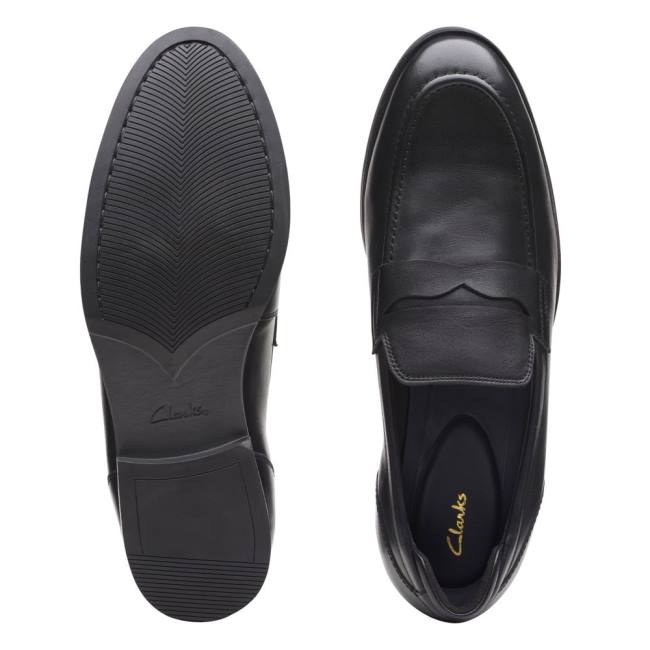 Loafers Clarks Bradish Ease Masculino Pretas | CLK853UET