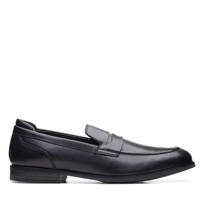 Loafers Clarks Bradish Ease Masculino Pretas | CLK853UET