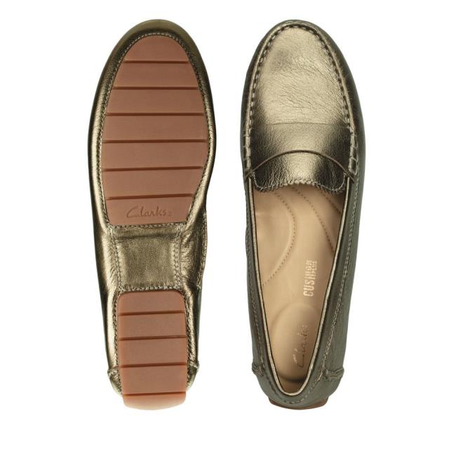 Loafers Clarks C Mocc Feminino Cinzentas | CLK284DTP