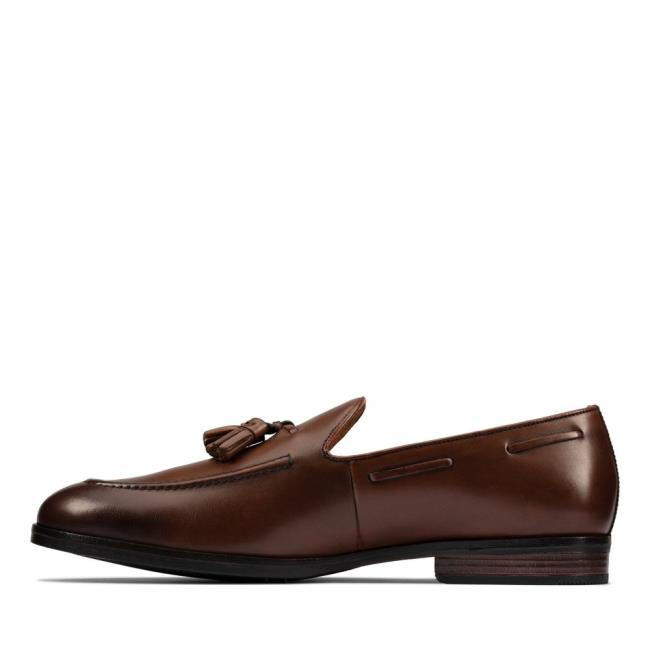 Loafers Clarks Citi StrideSlip Masculino Marrom | CLK531DUE