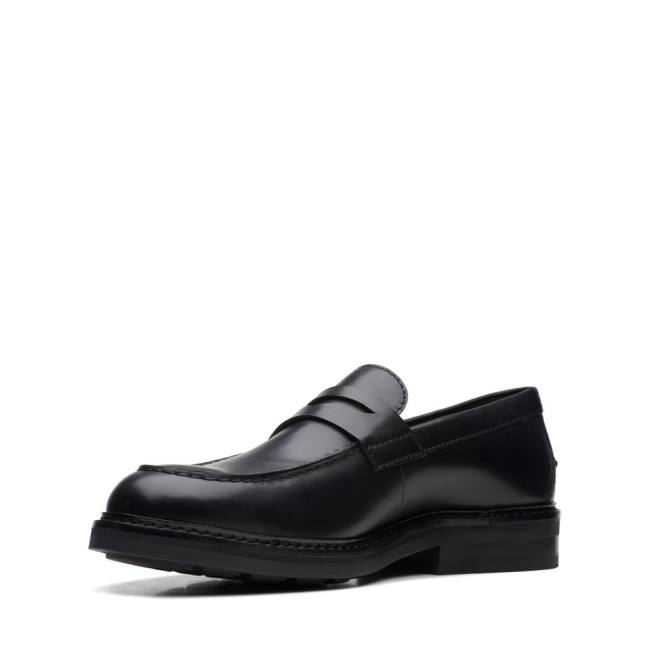 Loafers Clarks Craft Evan Ease Masculino Pretas | CLK746JOC