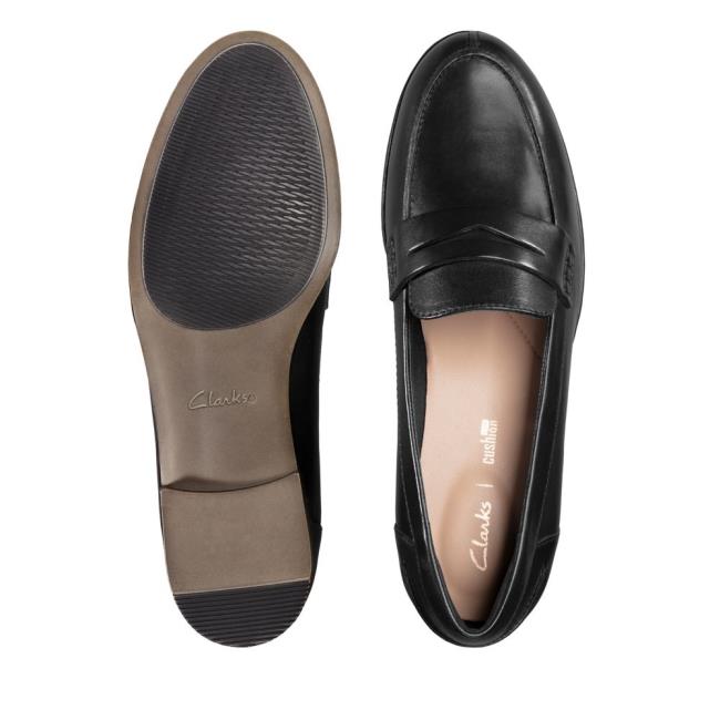 Loafers Clarks Hamble Loafer Feminino Pretas | CLK021LNU