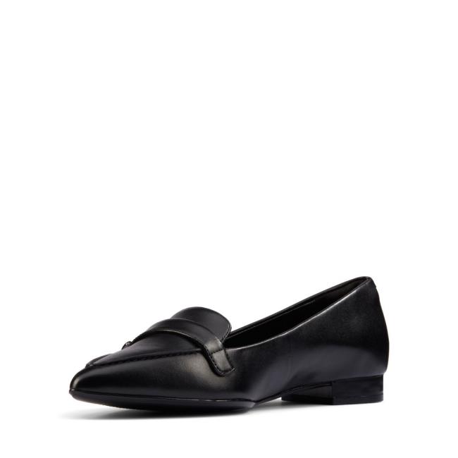 Loafers Clarks Laina 15 Fivela Feminino Pretas | CLK712VEI