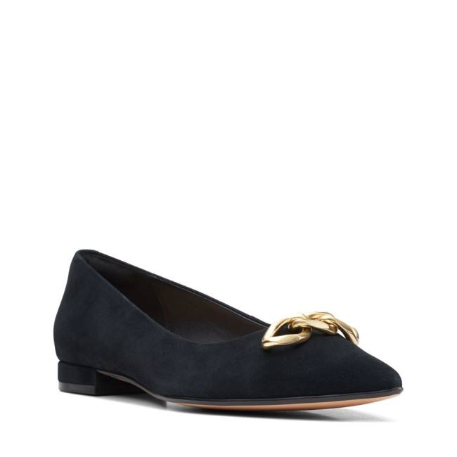 Loafers Clarks Laina 15 Trim Feminino Pretas | CLK910PJV