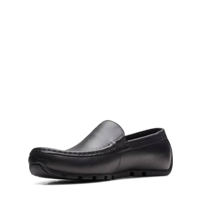 Loafers Clarks Oswick Plain Masculino Pretas | CLK638WAM