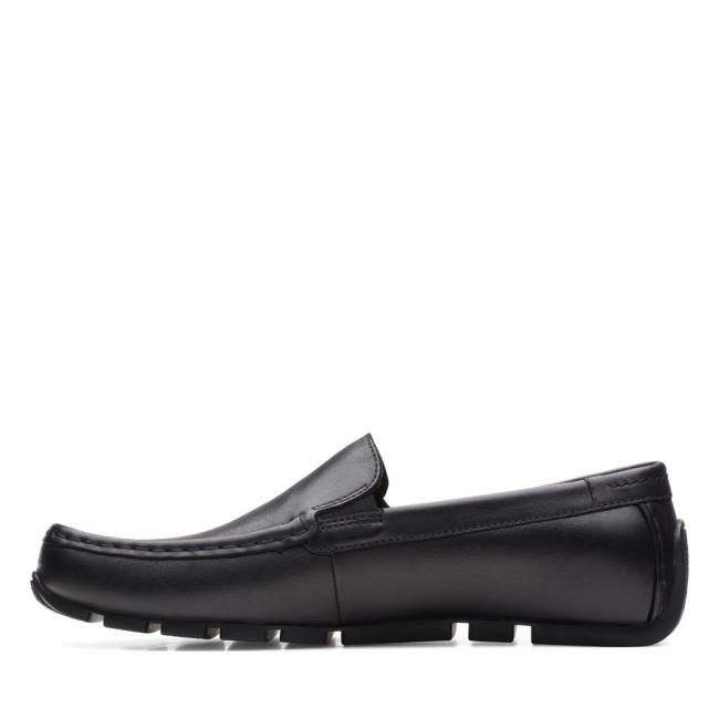 Loafers Clarks Oswick Plain Masculino Pretas | CLK638WAM