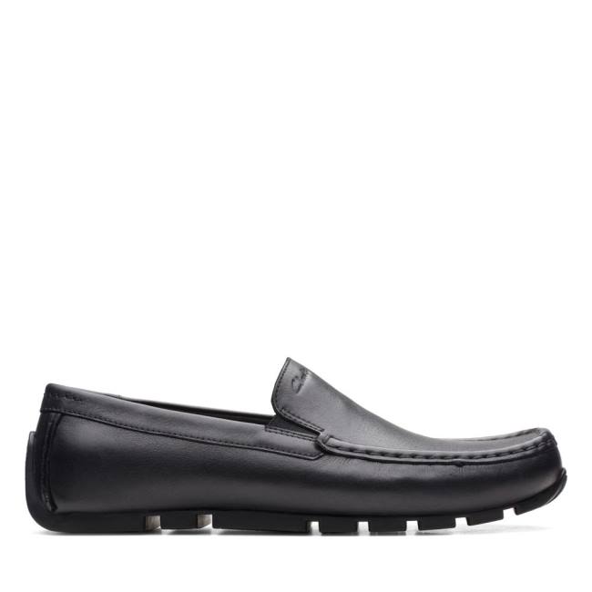 Loafers Clarks Oswick Plain Masculino Pretas | CLK638WAM