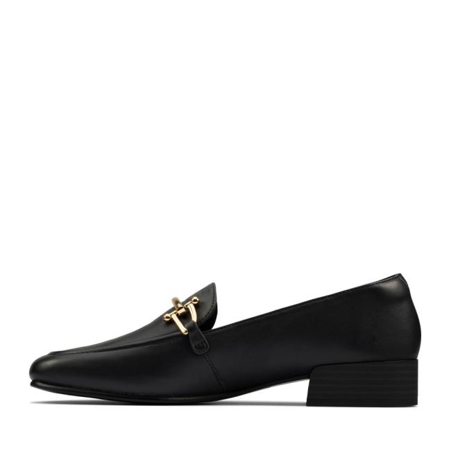 Loafers Clarks Pure Block Feminino Pretas | CLK153ZGX