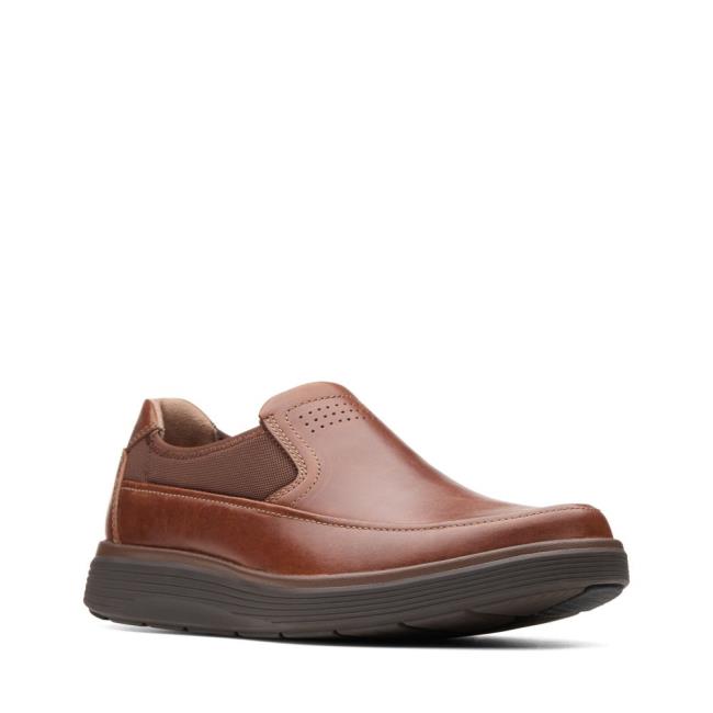 Loafers Clarks Un Abode Go Masculino Marrom Escuro | CLK106NZU